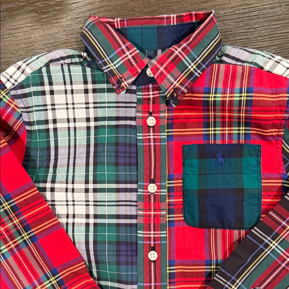 Polo by Ralph Lauren Colorful Plaid Kids Shirt - Picture 7 of 7